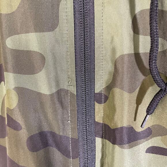 Primitive Men's Script Camo Hooded Full Zip Windbreaker Jacket Green Size Small - Picture 7 of 8